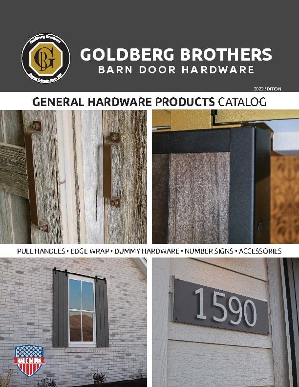 Goldberg Brothers Shutter Series barn door hardware catalog (online edition)